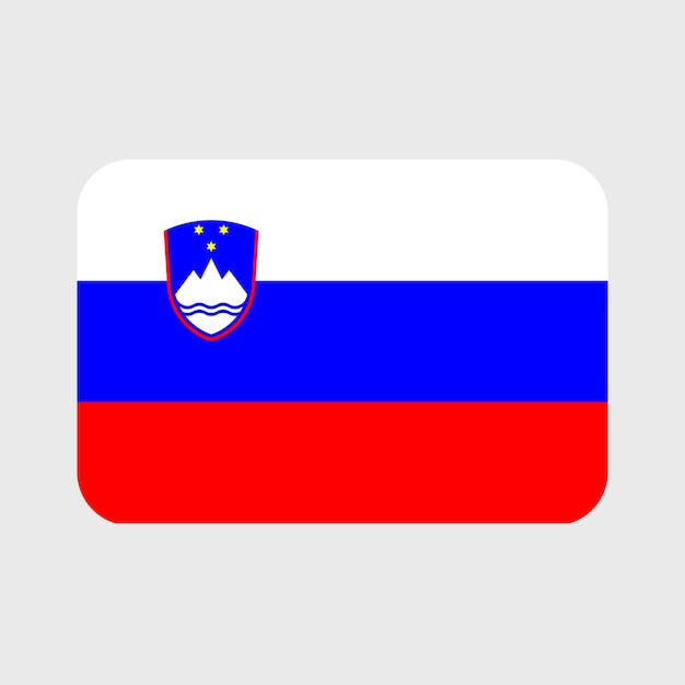 Icône De Vecteur De Drapeau Slovénie Vecteur Premium