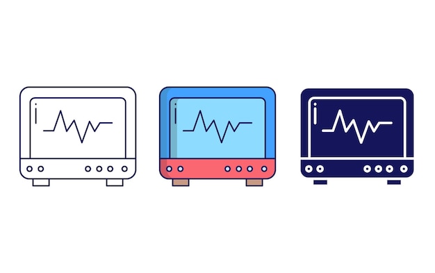 Icône De Vecteur Ecg