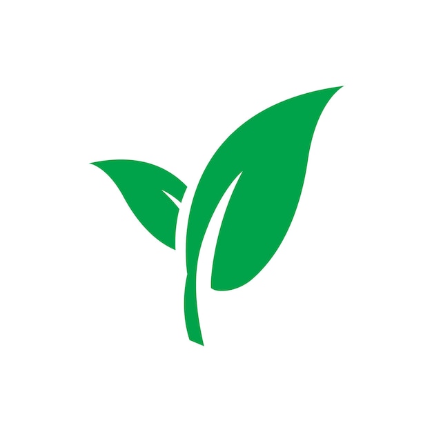 Vecteur icône de vecteur de feuille verte isolée. recycler l'icône de l'écologie. icône de feuille naturelle. concept sain de nature écologique. eps 10