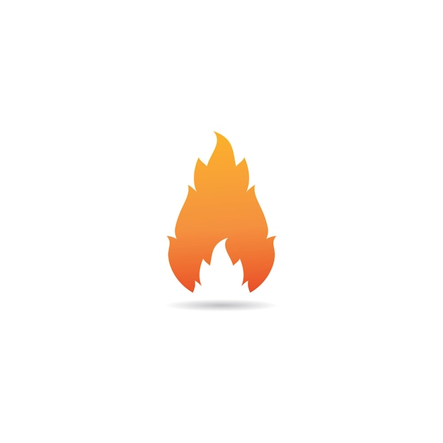 Icône De Vecteur De Modèle De Logo De Flamme De Feu Logo De Gaz Et D'énergie De Pétrole