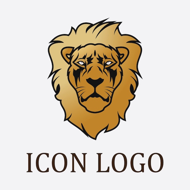 Icône De Vecteur De Modèle De Logo De Lion