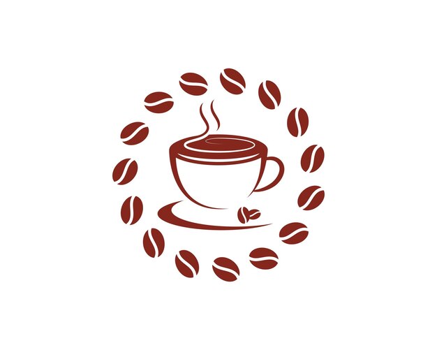 Icône De Vecteur De Modèle De Logo De Tasse De Café