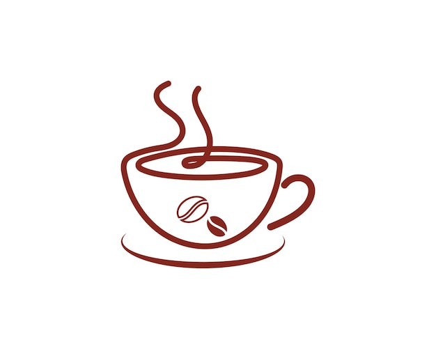 Icône De Vecteur De Modèle De Logo De Tasse De Café