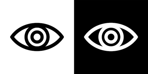 Icône de vecteur d’oeil Symbole de conception moderne des yeux Symbole de la vue