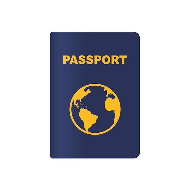 Icône de vecteur de passeport