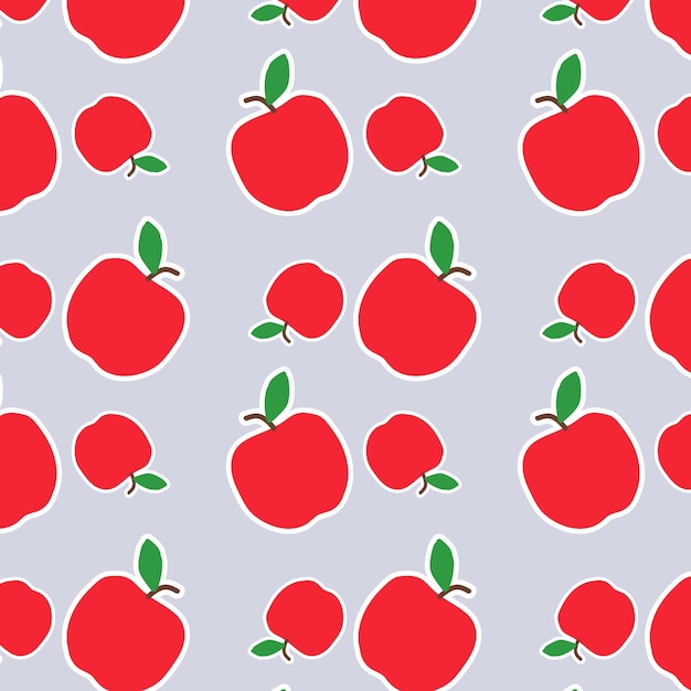 Icône De Vecteur Pomme Rouge Illustration