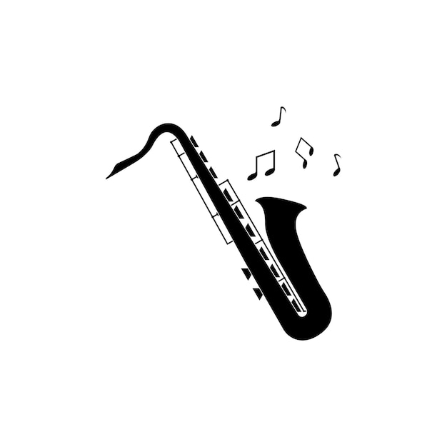 Icône De Vecteur De Saxophone