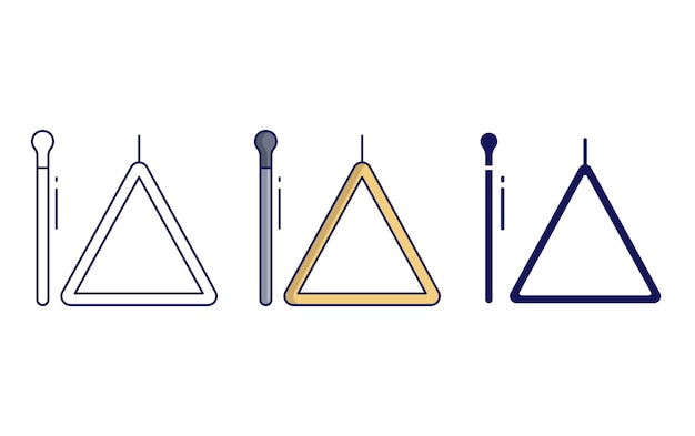 Icône De Vecteur Triangulaire