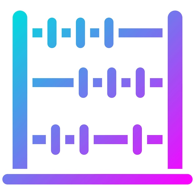 L'icône Vectorielle D'abaque Peut être Utilisée Pour Le Jeu D'icônes De La Maternelle