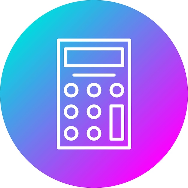 L'icône Vectorielle De La Calculatrice Peut être Utilisée Pour L'icône De L'éducation