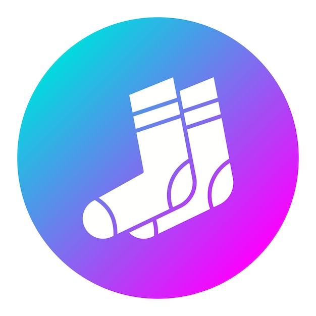 L'icône vectorielle des chaussettes peut être utilisée pour l'icône d'hiver