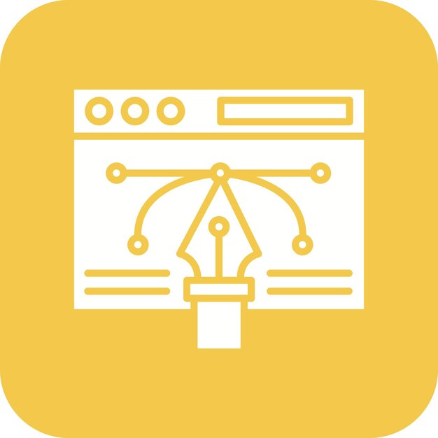 Icône vectorielle de conception vectorielle Web Peut être utilisée pour le codage et le développement d'icônes