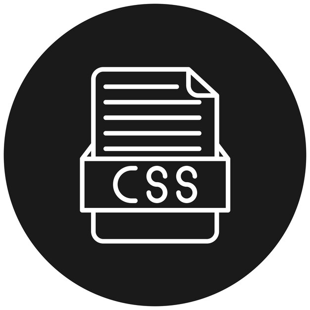 L'icône vectorielle CSS peut être utilisée pour l'icône des formats de fichier