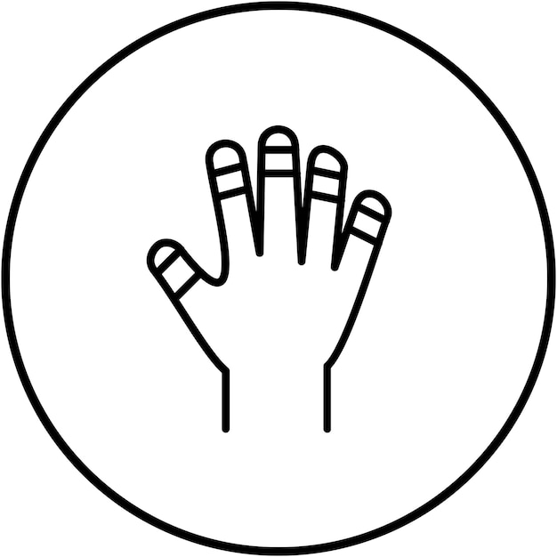 Vecteur l'icône vectorielle du bandage peut être utilisée pour le jeu d'icônes de volley-ball