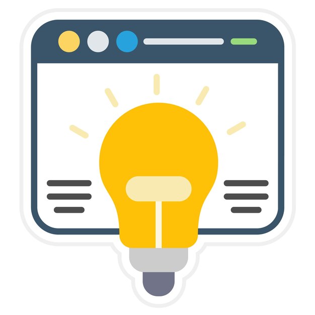 L'icône vectorielle du concept du site Web peut être utilisée pour le jeu d'icônes de marketing