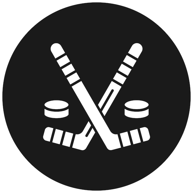 Vecteur l'icône vectorielle du hockey sur glace peut être utilisée pour l'icône sportive