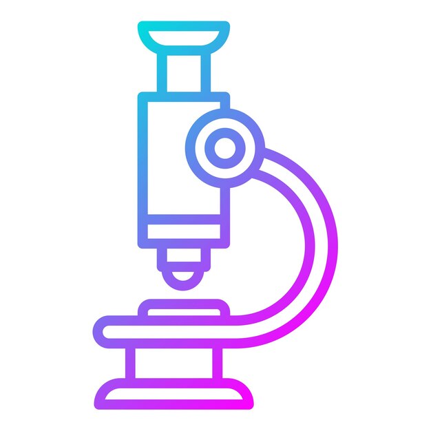 L'icône vectorielle du microscope peut être utilisée pour l'icône du laboratoire