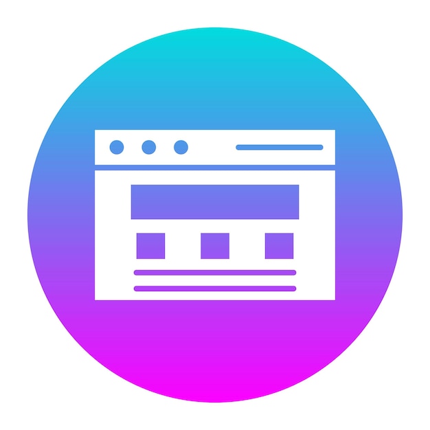 L'icône vectorielle du modèle de site Web peut être utilisée pour l'icône sans code