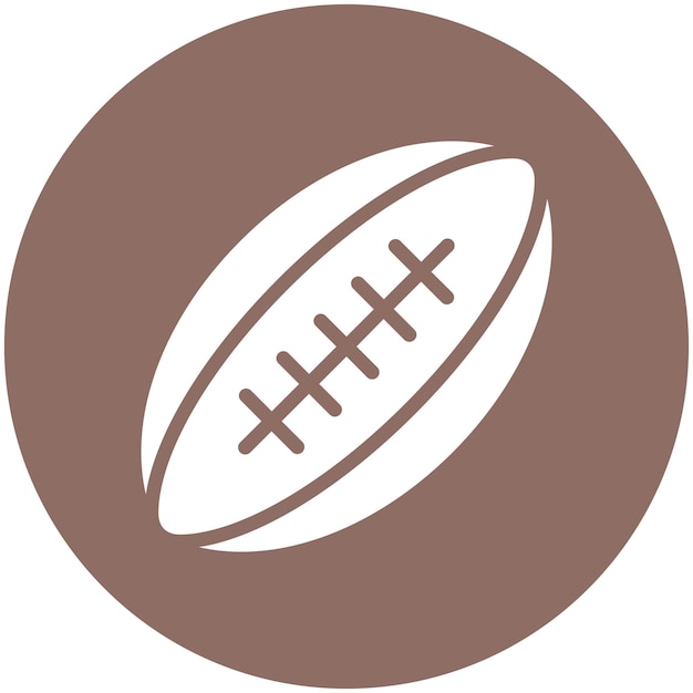 Vecteur l'icône vectorielle du rugby est une illustration de l'icône des jeux olympiques.