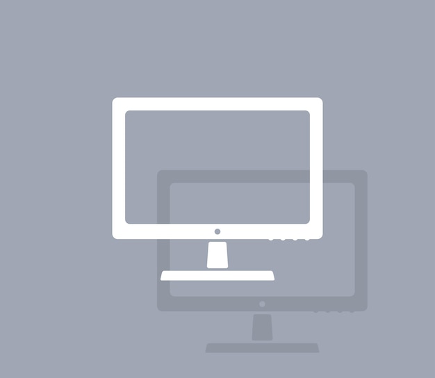 Icône vectorielle du symbole de l'équipement informatique
