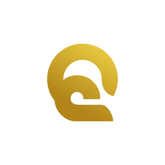 Icône vectorielle d'élément de design lettre Q avec concept de luxe créatif