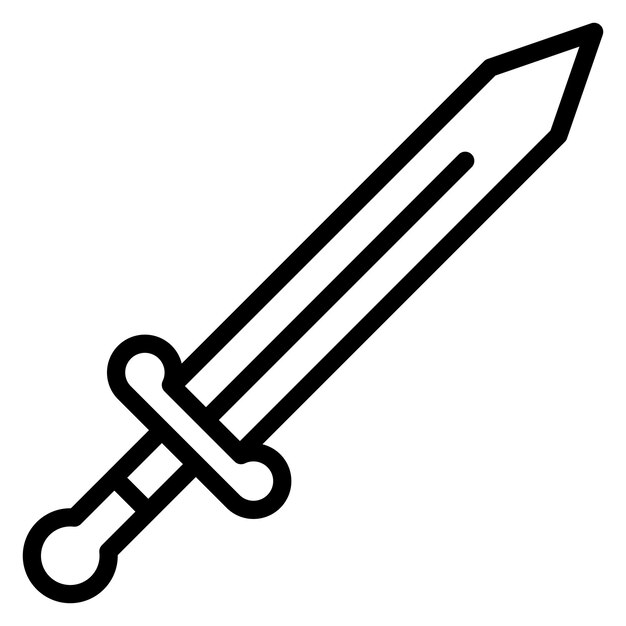 L'icône vectorielle de l'épée de jouet est une illustration de l'icône de la maternelle.