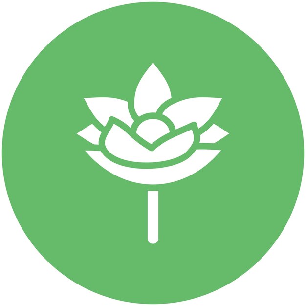 Vecteur l'icône vectorielle de la fleur de lotus est une illustration de l'icône des fleurs.