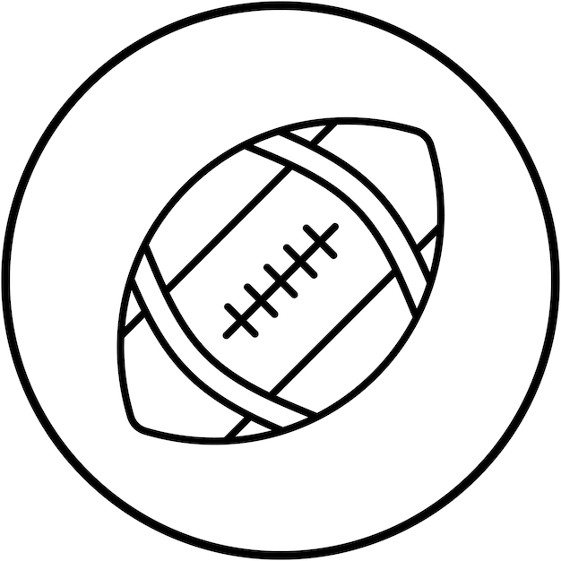 Vecteur icône vectorielle de football américain peut être utilisée pour l'icône de sport