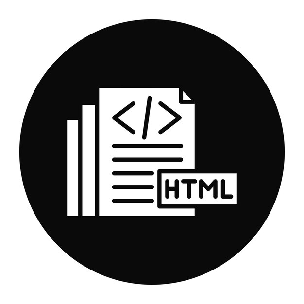 L'icône vectorielle HTML peut être utilisée pour l'icône sans code