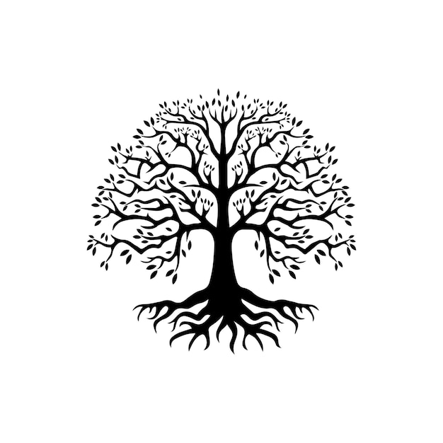 Icône vectorielle d'illustration complexe de l'arbre de la vie