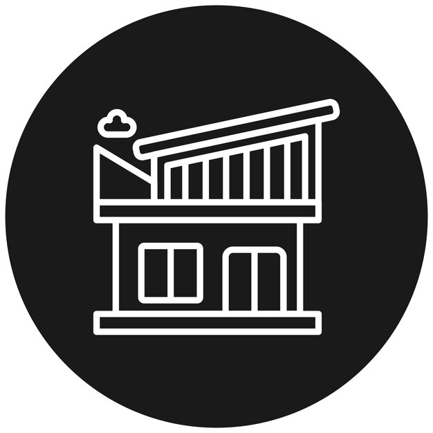 L'icône vectorielle de la maison moderne peut être utilisée pour le type d'icône de la maison