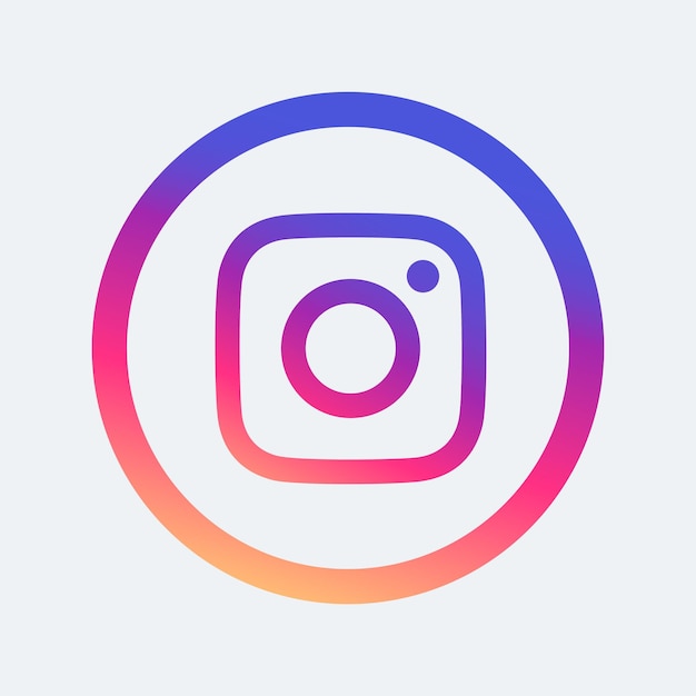 Vecteur icône vectorielle des médias sociaux instagram