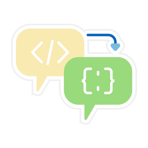 L'icône vectorielle des notes de programmation peut être utilisée pour le jeu d'icônes de programmation informatique
