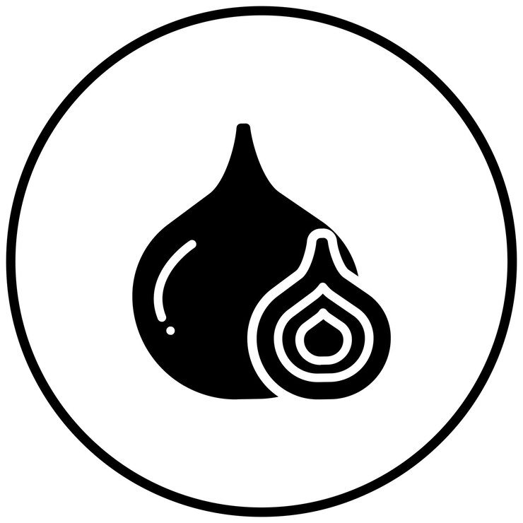 Vecteur l'icône vectorielle de l'oignon est une illustration de l'icône des fruits et légumes.