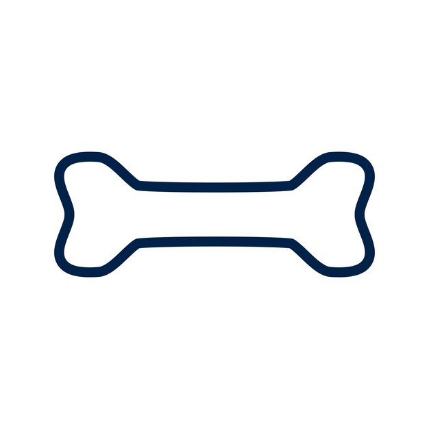 Vecteur icône vectorielle d'os de chien symbole plat d'os du corps humain pour la conception de sites web ou d'applications mobiles