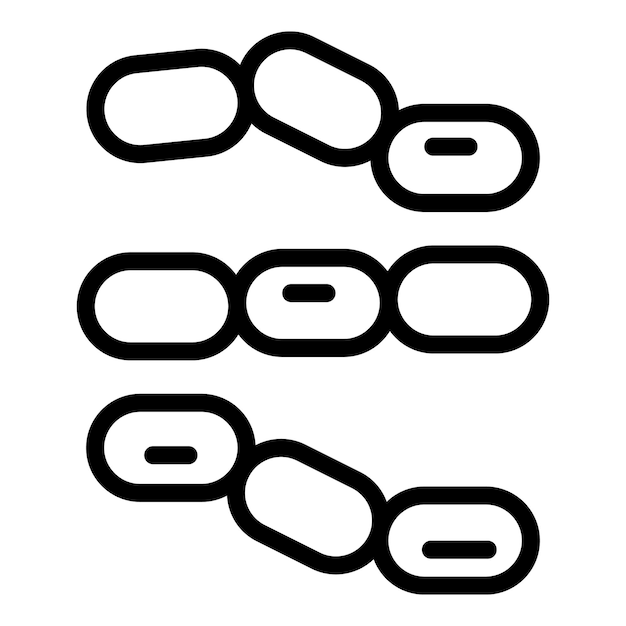 Vecteur icône de virus de bactéries décrivez l'icône de vecteur de virus de bactéries pour la conception de sites web isolée sur fond blanc