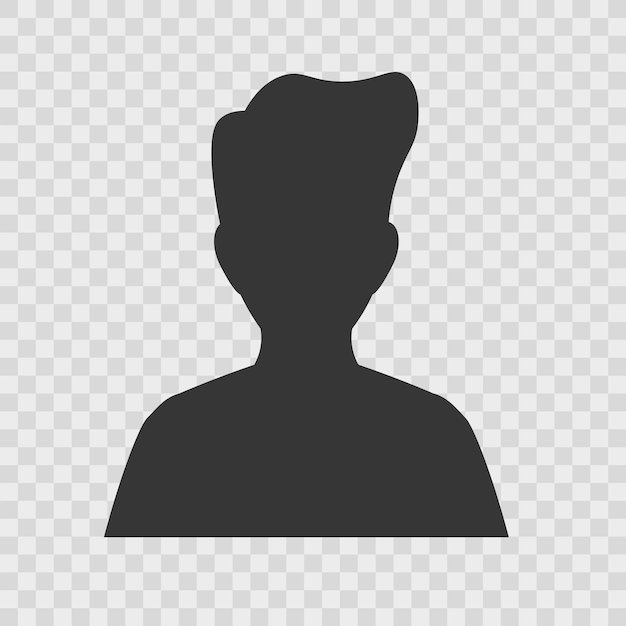 Vecteur icône de visage de profil de silhouette de tête de personnes. illustration vectorielle