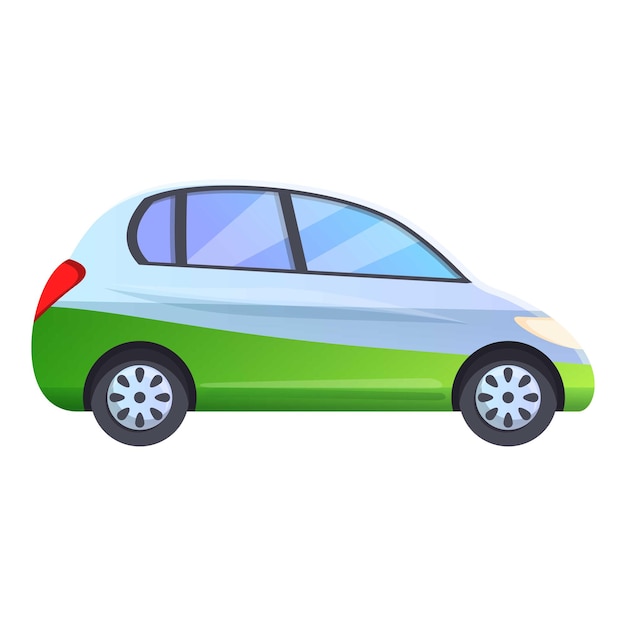 Vecteur icône de voiture hybride électrique dessin animé de l'icône de vecteur de voiture hybride électrique pour la conception de sites web isolée sur fond blanc