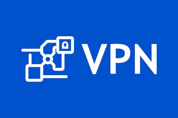Icône VPN simple et moderne avec un cadenas Parfait pour la sécurité, la confidentialité et la protection en ligne