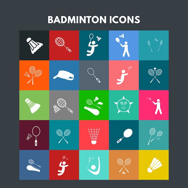 Icônes De Badminton