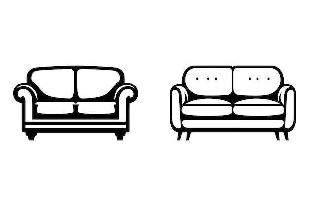 Des icônes de canapés classiques et modernes