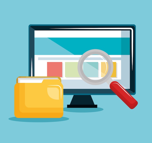 icônes de concept de sécurité internet