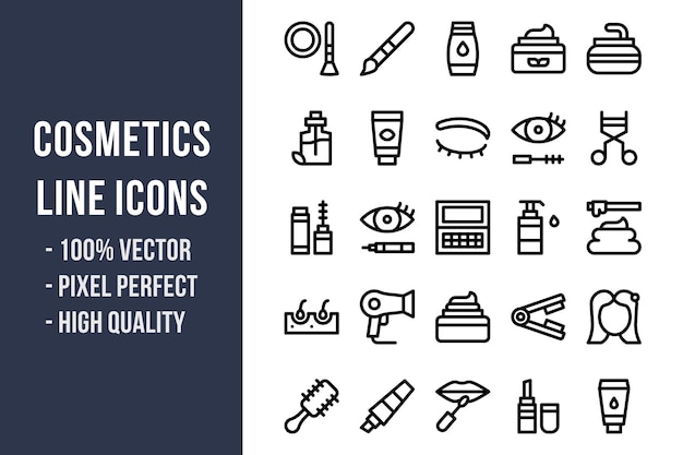 Icônes de cosmétiques