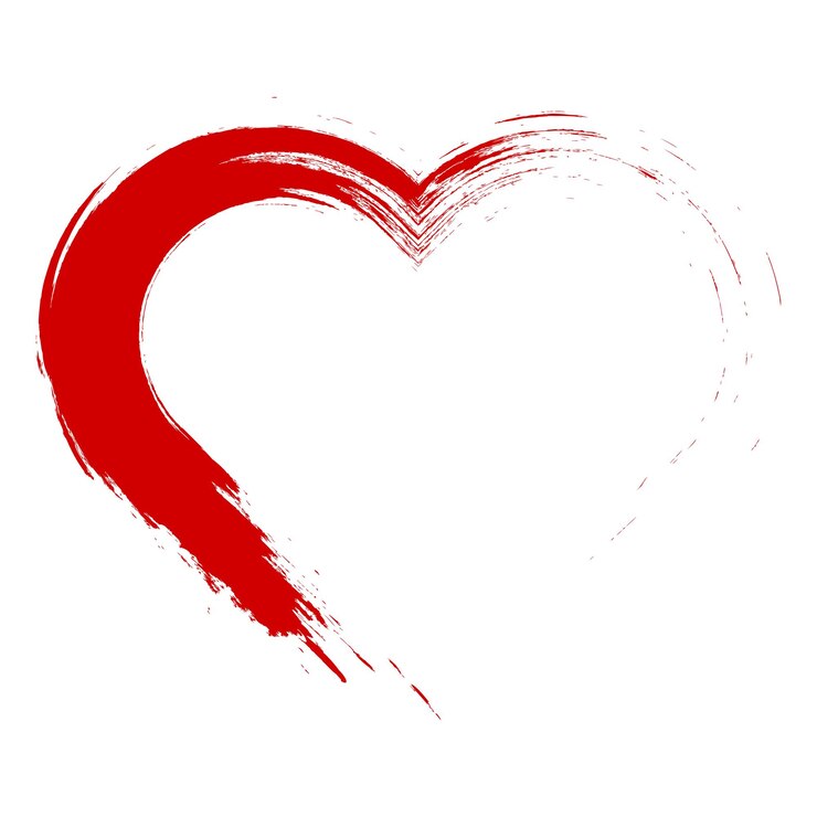 Vecteur les icônes du cœur, le concept de l'amour, la ligne rouge, les icônes linéaires.