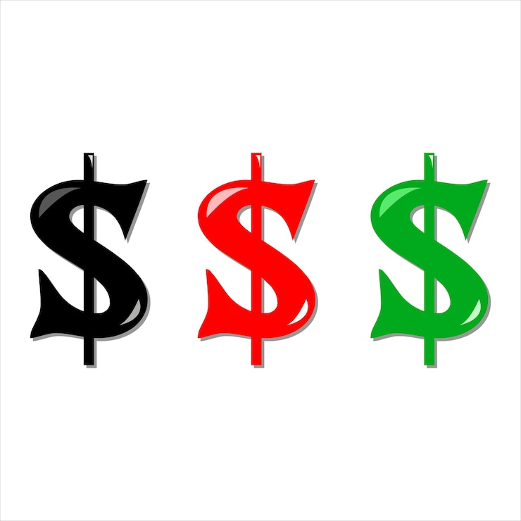 Vecteur icônes du logo vectoriel dollar bill dollar sign