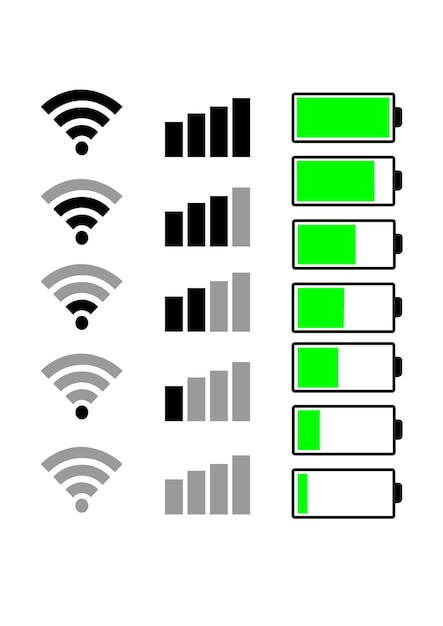 Vecteur icônes du système