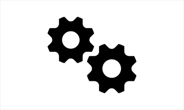 Vecteur icônes d'engrenages création de logo vectoriel, icônes de roues dentées