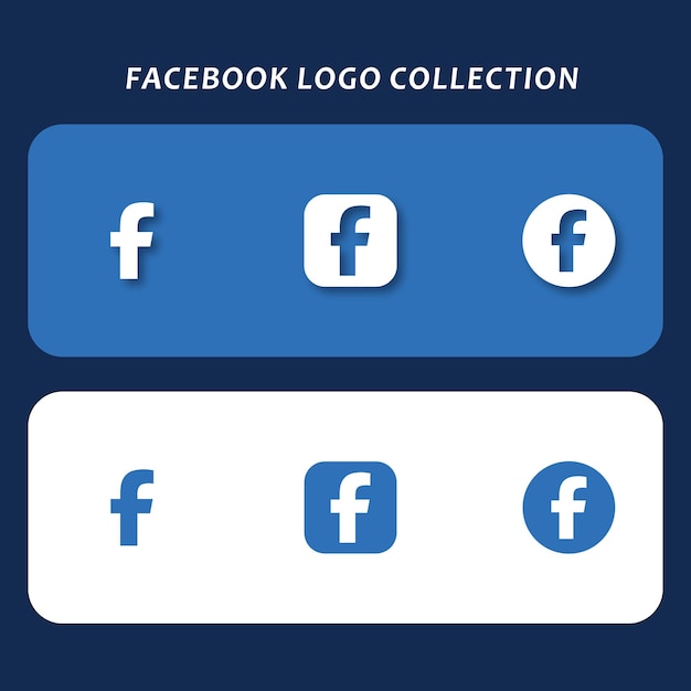 Vecteur les icônes facebook définissent un logo de médias sociaux vectoriel isolé dans un design plat du logo facebook