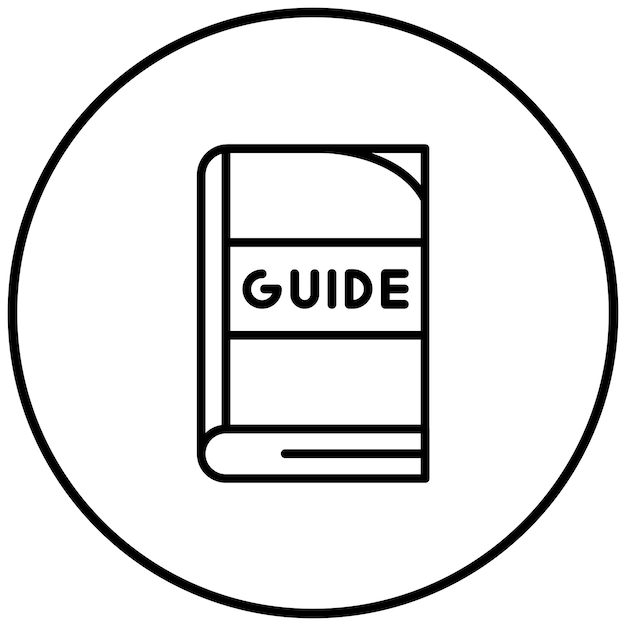 Les icônes de guides vectoriels peuvent être utilisées pour l'impression d'un ensemble d'icônes