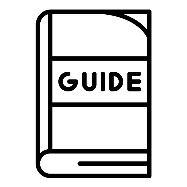 Les icônes de guides vectoriels peuvent être utilisées pour l'impression d'un ensemble d'icônes